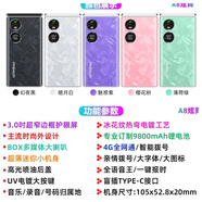 I老年機老人機翻蓋3寸大屏女款移動(dòng)4G通聯(lián)通電信可插5G卡手機殼 綠色 套餐一