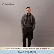 Calvin Klein高級成衣系列春秋男士簡(jiǎn)約ck字母順滑微彈休閑運動(dòng)褲針織長(cháng)褲 BAC-瀝青灰 L