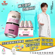 珠江啤酒（PEARL RIVER）13度 雪堡精釀桃沁釀啤酒 330mL*12罐 紙箱裝