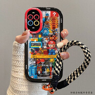 玲琉 適用華為nova13pro手機殼創(chuàng  )意小眾高級感13por鏡頭全包防摔硅膠新款nova13保護套帶掛繩哈哈表情 積木馬里奧+掛繩 華為Nova13 Pro