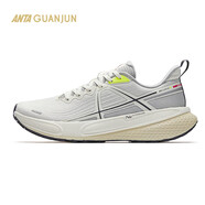 安踏（ANTA）云雀|運動(dòng)鞋男鞋系列戶(hù)外跑步鞋防滑緩震鞋子 紙莎白/象牙白/芯片灰-3 39