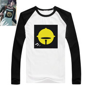 OLOEY電鋸人蕾塞同款黑白插肩長(cháng)袖短袖t恤二次元動(dòng)漫痛衣cosplay服裝 插件黑長(cháng)袖03 S