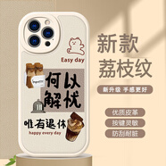 彩繪師 適用蘋(píng)果17/16/15/14promax手機殼硅膠皮紋iPhone17Air/16Plus全包防摔保護套簡(jiǎn)約美式拿鐵男女款 蘋(píng)果16Pro【古董白】鏡頭全包