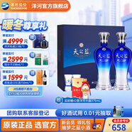 洋河天之藍46度480mL 禮盒裝 酒廠(chǎng)旗艦 藍色經(jīng)典綿柔濃香白酒送禮商務(wù) 46度 480mL 1盒 雙瓶裝