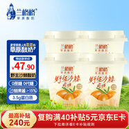 蘭格格 草原酸奶 野生沙棘300g*4 0蔗糖酸奶 產(chǎn)地烏蘭察布源頭直發(fā)