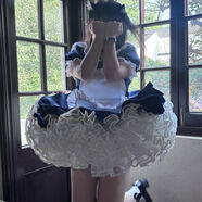 裙撐35厘米lolita超級暴力無(wú)骨撐cos日常蓬蓬裙飛天狗短云朵裙撐 無(wú)骨軟紗35厘米28米【j超級蓬】