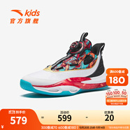 安踏（ANTA）兒童運(yùn)動(dòng)鞋男大童鞋2025秋冬季新年款氮科技旋鈕扣籃球鞋 安踏白/黑/熱力紅-1 39