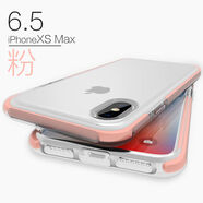 洛克適用蘋(píng)果XSMax手機殼iphonex手機套防摔iphonexr男全包新款透明硅膠女黑色磨砂網(wǎng)紅款潮牌軟殼保護 磨砂粉iPhoneXSMax雙層防摔
