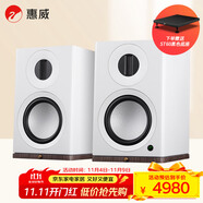 惠威（HiVi）Dazzle Prime有源HiFi音箱 家用無線藍牙書架箱高保真hifi家庭影院電視電腦音響D300+ 白色