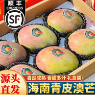 春福樂(lè ) 【順豐速運】海南三亞青皮澳芒 現摘芒果新鮮水果禮盒裝 大果5斤丨時(shí)令嘗鮮丨單果350+ 陸運一級果【性?xún)r(jià)比推薦】