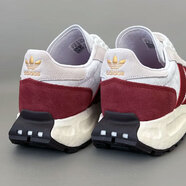 阿迪達斯 （adidas）三葉草跑步鞋男鞋秋季新款減震運動(dòng)鞋低幫輕便透氣休閑鞋 JP8553白/紅色/栗紅 43 (265mm)