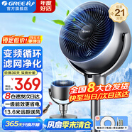 格力（GREE）電風(fēng)扇家用空氣循環(huán)扇直流變頻落地扇臺式桌面小風(fēng)扇智能遙控定時(shí)電扇辦公臥室客廳排氣扇空調伴侶 FXDZ-20X62Bg3（熱銷(xiāo)款-后置濾網(wǎng)凈化）