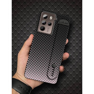 HTC適用 U23 Pro/U23手機殼幾何液態(tài)防塵男女款硅膠質(zhì)感全包個(gè)性 凹槽腕帶-藍底拼圖