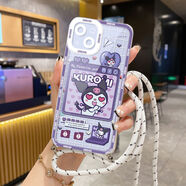 接運貓適用vivov50手機殼v30pro網(wǎng)紅硅膠v23斜挎y29s掛繩y27全包邊v60防 透明愛(ài)心魔女+掛繩 vivo 27e