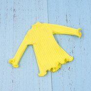 映棠licca娃衣ICY DBS 小布娃娃衣服 連衣裙長(cháng)袖T恤7色入azone麗佳lic 黃色款 適合小布裝扮