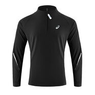 亞瑟男女士運動(dòng)衛衣秋冬季長(cháng)袖立領(lǐng)套頭休閑寬松跑步騎行健身上衣 黑色 M M