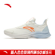 安踏（ANTA）男鞋跑步鞋男冬季輕便透氣網(wǎng)面健步鞋減震耐磨訓練運動(dòng)鞋子男 【防潑水皮面】白/藍/橙-7 39 (245mm)