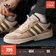 adidas「面包鞋」COURTIC經(jīng)典運動(dòng)板鞋男女阿迪達斯官方三葉草   乳白/淺卡其/深棕/咖啡棕   39