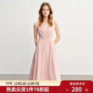 獨束大碼女裝【線(xiàn)雕裙】歐若風(fēng)氣質(zhì)連衣裙2025新款時(shí)尚顯瘦吊帶裙 風(fēng)信粉-梨型 M （尺碼：1）