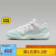耐克官方正品 JORDAN 11 RETRO LOW (PS)兒童籃球鞋 580522-103 28