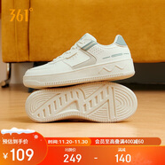 361°運動(dòng)女鞋秋冬季學(xué)生復古厚底增高小白休閑板鞋子女682116601F-10