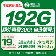 中國廣電流量卡19元(選靚號)全國通用長期手機卡升卿學生電話卡終身純上網(wǎng)非無限永久