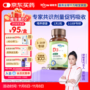 witsbb健敏思維生素d3維生素1-18歲兒童敏寶專研促鈣吸收600IU 60粒/盒 