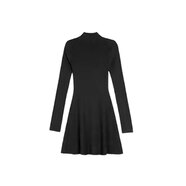 天啟世紀法式赫本風(fēng)黑色常規袖裙裙女秋冬打底內搭步步生蓮裙 【黑色】【魚(yú)尾針織短裙】【韓系氛圍感穿搭/超好看/ S