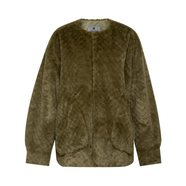 阿瑪施（AMASS）女裝衣服冬季精致百搭壓花剪花工藝環(huán)保毛毛絨外套女5400830 野厥祿 XS 1 碼