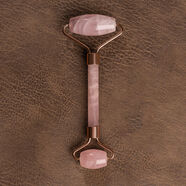 玉來(lái)順天然粉水晶臉部按摩器玉石滾輪面部專(zhuān)用玉推穴位撥筋美容儀 天然粉晶臉部滾輪