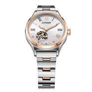西鐵城（CITIZEN）正品西鐵城機械女表 PC1006 鏤空透底復古時(shí)尚鋼WONART PC1008-89A 34MM