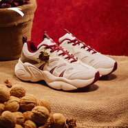 安踏好事發(fā)生波浪4丨男鞋紅色板鞋男女同款新年本命年馬年潮流運動(dòng)鞋 【女子專(zhuān)屬堅果鞋】象牙白/朱赤紅/金屬亮金-6 40 (250mm)