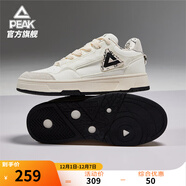 匹克態(tài)極畫(huà)報板鞋男鞋冬季復古休閑鞋女輕便厚底增高百搭運動(dòng)鞋男 【男款】超輕白色/黑色 41