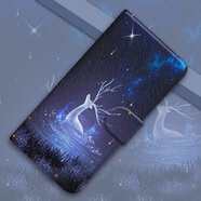 水草人翻蓋皮套適用vivo防摔z3x手機殼x0a保護套x9s屏幕nex3s指紋s17t全包s20/x27/x21ia/plus/pro 星空麋鹿-皮套 vivo 其他型號