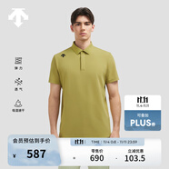 DESCENTE迪桑特TRAINING系列綜訓(xùn)TOUGH男士速干短袖POLO衫夏季 MU-芥末黃 2XL (185/104A)