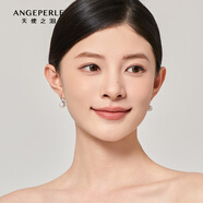 天使之淚淡水珍珠耳釘耳飾閃耀鋯石鑲嵌小香風(fēng)設計款新年情人節禮物送女友 百搭款-高跟鞋【S925銀正圓】9-10mm