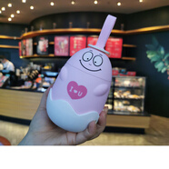 雅非奇韓版萌寵粉豬愛(ài)心玻璃杯硅膠提手便捷直飲水杯學(xué)生廣告禮品杯 B款微笑 290ml