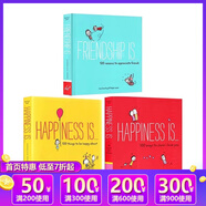 英文原版 Happiness is 500 Ways to Be in the Moment 治愈系繪本 3冊 500 Ways to Show I Love You 漫畫故事圖畫書 綠山墻