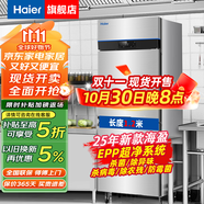 海爾（Haier）商用冰箱四門冰柜大容量不銹鋼立式冷藏保鮮柜冷凍速凍柜廚房酒店后廚高身雪柜 【頂配海盈款】風(fēng)冷無霜EPP殺菌 雙門單溫451升