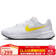 耐克NIKE馬拉松跑步鞋女REVOLUTION 6 NEXT運動鞋DC3729-105白黃35.5