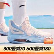 安踏（ANTA）KT3 team二代籃球鞋男鞋湯普森外場實戰(zhàn)防滑耐磨運(yùn)動鞋中幫冬季 【中幫】嬰兒粉/瀑布藍(lán)-4 45