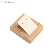 日韓簡(jiǎn)約風(fēng)格實(shí)木耳釘盤(pán)首飾展示托盤(pán)耳環(huán)首飾展示板珠寶道具 白皮竹子耳釘盤(pán)小號