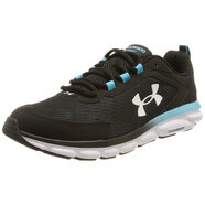 安德瑪UNDER ARMOUR 安德瑪 安德瑪 男式 Charged Assert 9 大理石跑鞋 (009) 黑色/藍色沖浪/白色 9.5