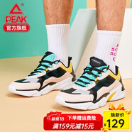 匹克運動(dòng)鞋男 跑鞋網(wǎng)面春夏新品透氣休閑鞋輕便黑色男士跑步鞋子 黑色/檸檬黃27E 41