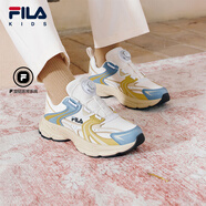 斐樂(lè )FILA兒童童鞋跑步鞋2026年春季新款男女中大童兒童復古跑鞋 雪白/安哥拉棕-SA 37 內長(cháng)23.0cm
