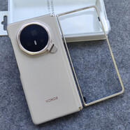 榮耀原裝適用于榮耀magicv3折疊屏原裝手機殼磁吸鉸鏈保護殼v3金屬支架磁吸中軸保護套v3防摔男女后殼 中軸磁吸單殼【祁連雪】帶攝像頭支架+前框 榮耀Magic V3