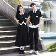 閨蜜裝長(cháng)裙學(xué)生班服初中生夏季韓版服裝學(xué)院風(fēng)長(cháng)裙套裝高中生畢業(yè) 男上衣 S