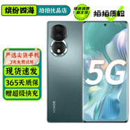 榮耀80 二手5G手機 1.6億像素超清主攝 Vlog視頻大師 全面屏拍照游戲手機 墨玉青 12GB+256GB 贈超級快充 99新