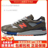 NEW BALANCE998 低幫 跑步鞋 男女同款 灰棕色 D寬 43