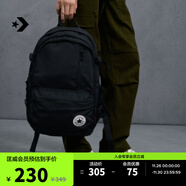 匡威（Converse）官方 Straight Edge男女休閑簡(jiǎn)約雙肩包書(shū)包10021138 10021138-A01/黑色 OSFA